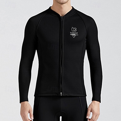 Combinaison de plongée courte à manches longues pour hommes et femmes, 3mm, corps complet, fermeture éclair sur le devant, pour la plongée en apnée, le surf, la natation 18 Combinaison de plongée courte à manches longues pour hommes et femmes, 3mm, corps complet, fermeture éclair sur le devant, pour la plongée en apnée, le surf, la natation 18