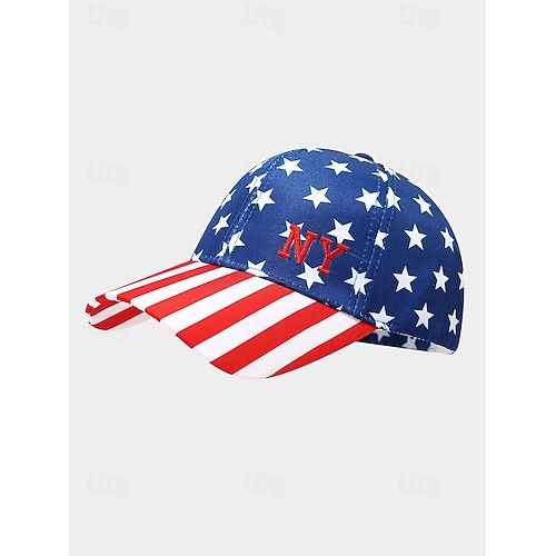  Yhdysvallat 250-vuotisjuhlan naisten polyesterinen baseball-lippalakki USA-lipun printillä useita kuosisia saatavilla ihanteellinen USA:lle itsenäisyyspäivälle ja rentoon päivittäiseen käyttöön