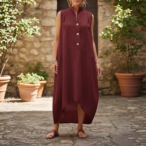 athletic dress cotton DJskiyers Athletic Dress For Women Scoop Neck Tank Top Dress Fit Tennis Dress Cotton Workout Dress Flowy Mini Dress Solid Summer Dress