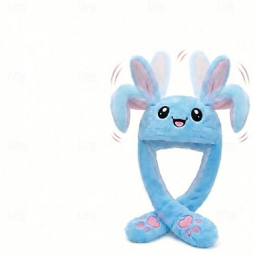 Chapeau de lapin oreille mobile chapeau de saut LED brillant drôle