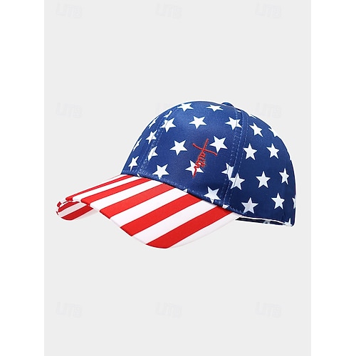  Yhdysvallat 250-vuotisjuhlan naisten polyesterinen baseball-lippalakki USA-lipun printillä useita kuosisia saatavilla ihanteellinen USA:lle itsenäisyyspäivälle ja rentoon päivittäiseen käyttöön