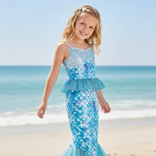 mermaid theme dress Layered used for daily dress Long Sleeveless Formal Mermaid Fit