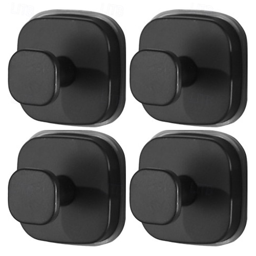  Conjunto de 4 ganchos com ventosa para chuveiro, guirlandas, toalhas, roupões, buchas, ganchos removíveis sem furos para banheiro, para fixação em paredes de banheiro, cozinha, vidro, espelhos,