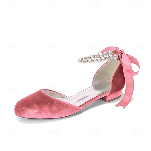 pink velvet dress shoes Fuchsia Velvet Block Heels: Crystal Embellished Bridal Shoes