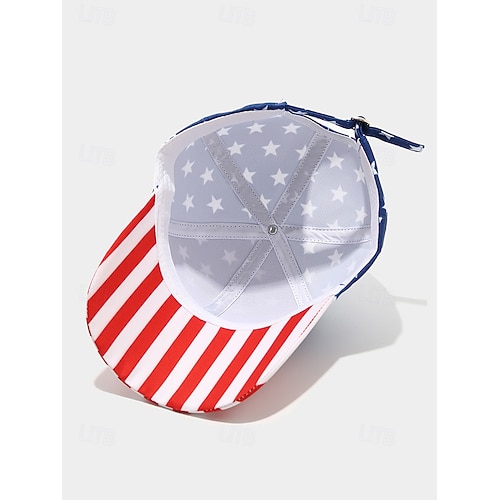  Yhdysvallat 250-vuotisjuhlan naisten polyesterinen baseball-lippalakki USA-lipun printillä useita kuosisia saatavilla ihanteellinen USA:lle itsenäisyyspäivälle ja rentoon päivittäiseen käyttöön
