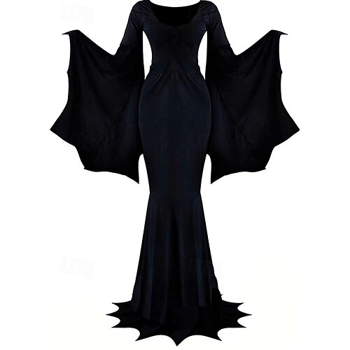 Walpurgis Night Dress Halloween Dress Witch Morticia Addams Addams family  Punk & Gothic Adults' Women's Carnival Mardi Gras Party / Evening Dress Up  2026 - $48.99