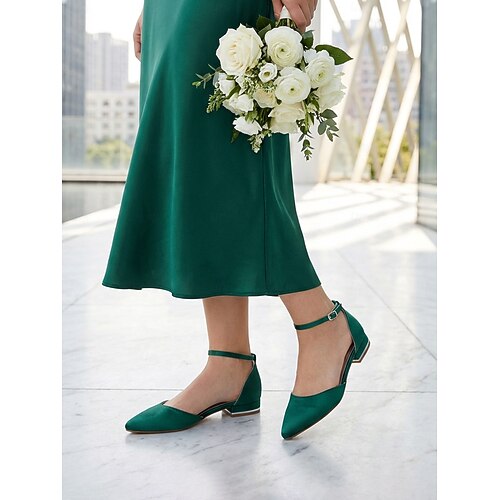 green low heel dress shoes Amazon.com | SHOWFOREST Women's Suede Low Heel Business Slip On Round Toe Dress Solid Block 1.5 Inch Pumps Shoes Army Green Size 5 - Calzado de Mujer Con Tacones