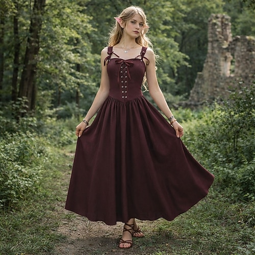 renaissance formal dresses Renaissance Blue Rococo French Victorian Style Dress Flowers Floor Length Long Prom Formal Dress