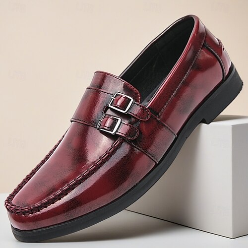 burgundy wine dress shoes Oxfords