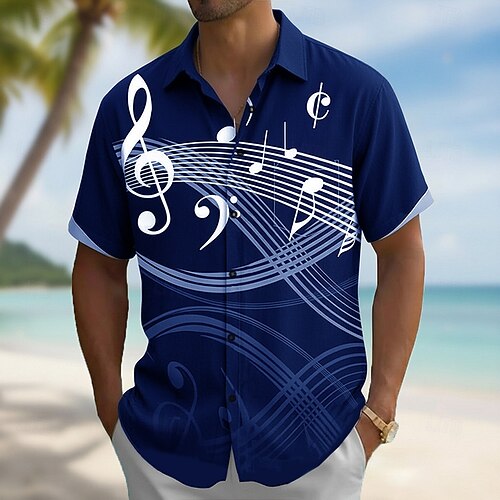 music note dress shirt Music on My Mind