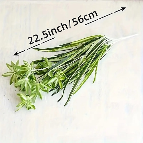 1pc 60CM Large Artificial Hanging Plants, Fake Spider Plants for Home  Indoor Decor, Fake Greenery for Home Garden Office Wedding Decoration 2026  - $9.99