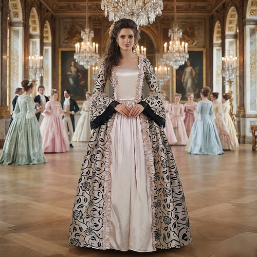 rococo prom dresses Retro Vintage Rococo Victorian Dress Prom Dress Plus Size Color Block Fancy  Dress Women's Royal Masquerade Prom Party Carnival of Venice Adults Dress  2026