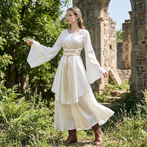 fantasy theme party dress Purple Elf Fantasy Dress - Golden Rome Greek Goddess - Fairy Evening Dress