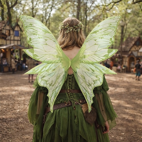 fancy dress fairy wings Medieval Renaissance Fancy Wings Fairy Butterfly Fancy Dress Women's  Fantasy Halloween Carnival Renaissance Fair Festival Kid's Adults' Wings  2026