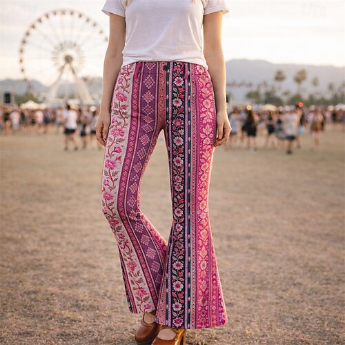 bohemian dress pants Bohemian Wide Leg Pants Boho Flare Collection Shop Daisy Lane