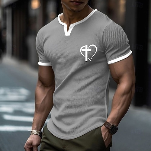 mens short sleeve slim fit dress shirts Performance Knit Mini Dot Print Button Up Shirt Large / Red Mahogany no matter where the day takes you Phenom Classic Light Blue Short