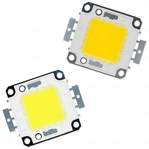 zdm 1pc bricolage 100w 9000-10000lm naturellement blanc 4000-4500k lumière intégrée module led (dc33-35v 2.8a) réverbère pour projeter la soudure de fil d'or léger de support en cuivre