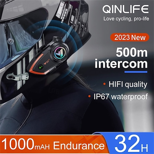 2026年 バイク用ヘルメットBluetoothヘッドセット、500mインターコム