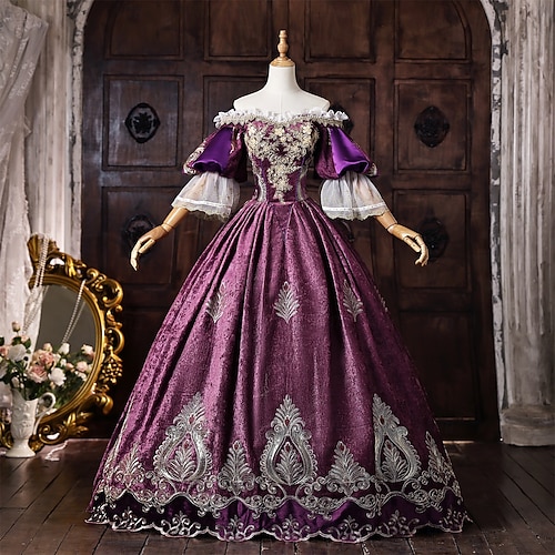 baroque prom dress French Handmade Baroque Goodness Prom Dress