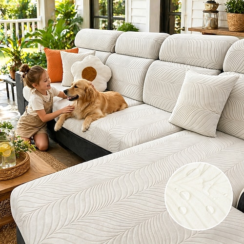 Spandex-Couchbezüge, Jacquard-Magic-Sofabezug, kratzfester Sofabezug für Hunde und Haustiere, Schonbezüge für Zweisitzer, L-förmig, 3-Sitzer, waschbarer Schutz 2026