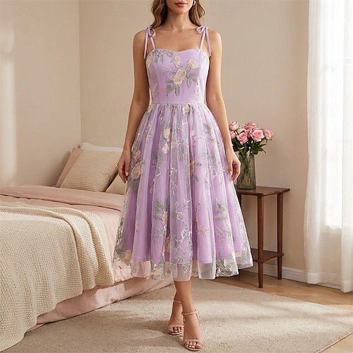 purple rockabilly dress Dolly and Dotty 50's Retro Dots Polka Rockabilly Dress "Lily Swing Dress"  in Purple  Vintage Vogue