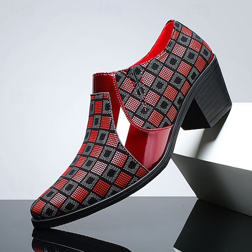 chunky men dress shoes Men's Leather Derby Shoes