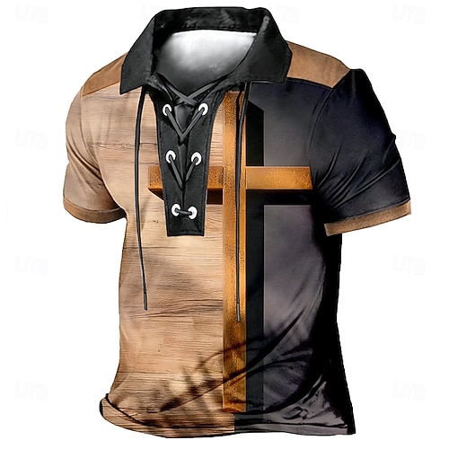 cross country polo shirts Lilies - Blue Blue / XL Stretchy jersey material My Faith World Easter Polo