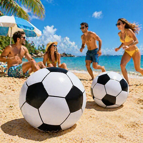 ユピナさま／ビーチボール 2026年 2個入りインフレータブルサッカービーチボール 24インチ/60cm