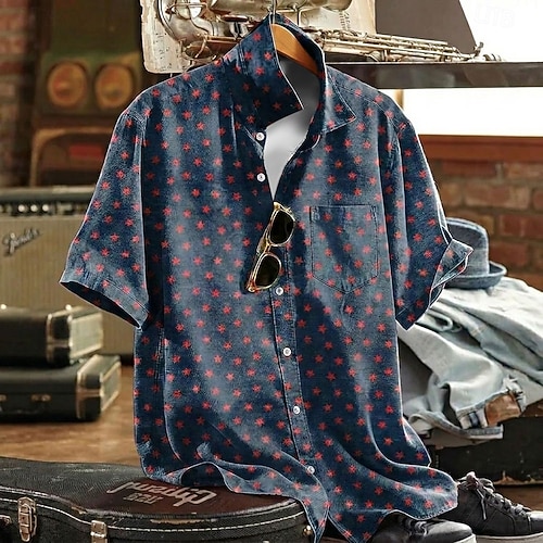 patriotic dress shirts for men Men's Patriotic Button Up Shirts
