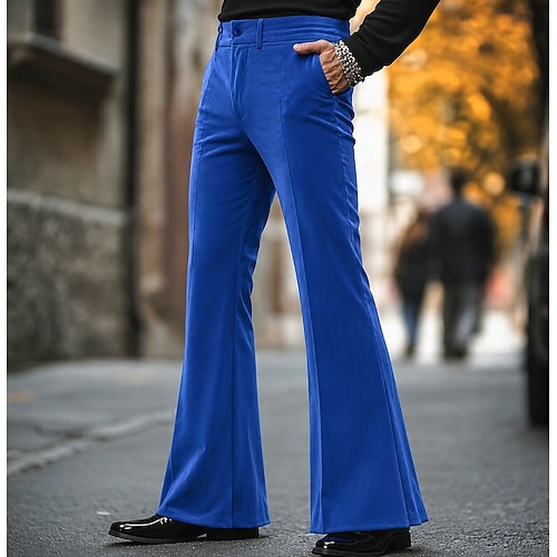 Retro Vintage 1970s Trousers Bell Bottom Pants Flared Trousers