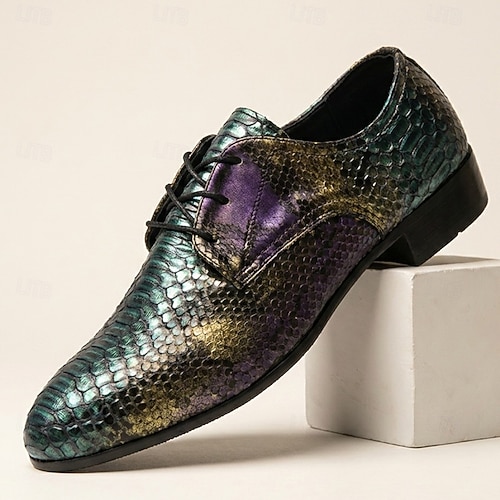 neon green mens dress shoes Men's Shoes- Fabio Turquoise, Turquoise / 15 made of rubber material EVSER Dress Oxford Formal Shoes