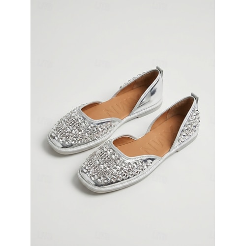 silver metallic dress shoes Silver Floral Low Heel Womens Dress Shoes