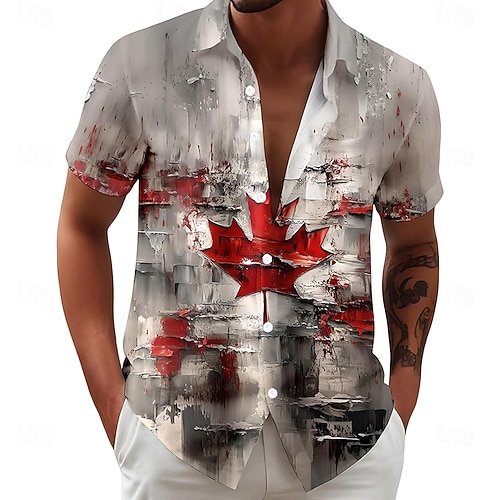 short sleeve dress shirts canada Short Sleeve Snap Button Casual Shirt