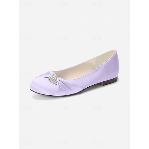 low heel purple dress shoes women Purple Low Heel Slingbacks: Floral Bling Bride Shoes