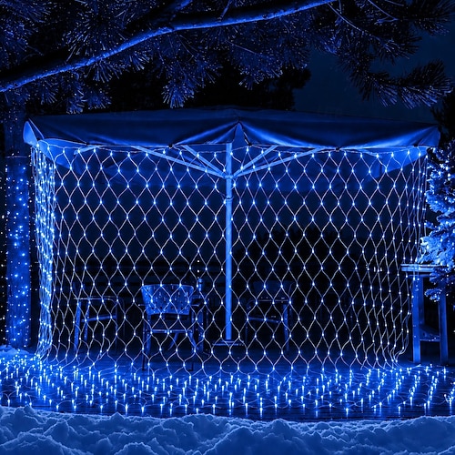 LED Netz Lichterkette IP65 6Mx4M 3Mx2M LED Flexible Netz Feenlichter 880Led 200Led Netz Lichter für Garten Hof Bunte Dekoration EU US UK Stecker AC110V 220V 230V 2026