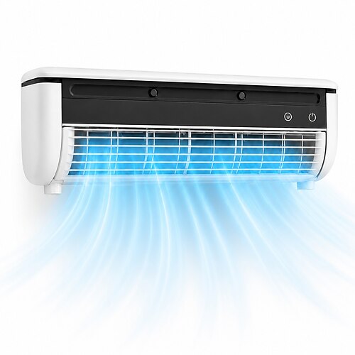 Rafraîchisseur d'air mural par évaporation, ventilateur climatiseur personnel avec brumisateur pour la cuisine, ventilateur de refroidissement peu
