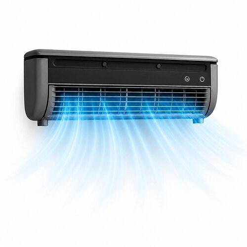 Rafraîchisseur d'air mural par évaporation, ventilateur climatiseur personnel avec brumisateur pour la cuisine, ventilateur de refroidissement peu
