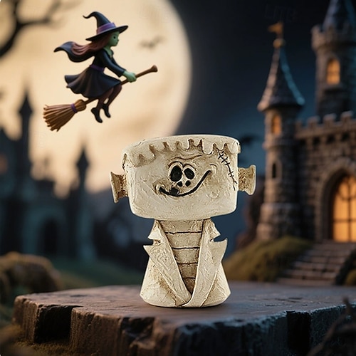 2026年 ハロウィンの置物デコレーションセット、幽霊、ミイラ