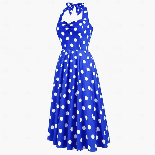 1950s Retro Vintage Rockabilly Dress Swing Dress Polka dots Fancy Dress Women's Carnival Masquerade Revival Daily Wear Bachelorette Party Adults' Dress Homecoming Dresses 2026