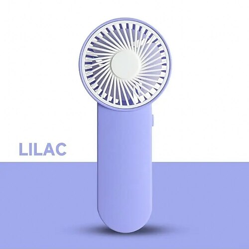 Tragbarer Mini-Handventilator, batteriebetriebener Ventilator mit einer Geschwindigkeitsstufe, kompakter elektrischer Ventilator für Reisen, Camping