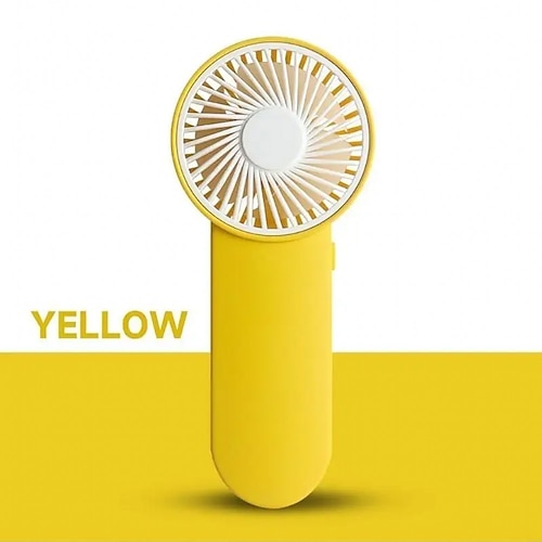 Tragbarer Mini-Handventilator, batteriebetriebener Ventilator mit einer Geschwindigkeitsstufe, kompakter elektrischer Ventilator für Reisen, Camping