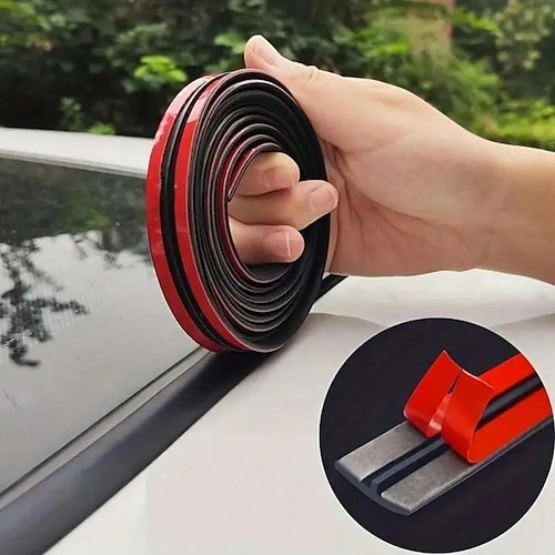 Lot de 2 joints d'étanchéité en caoutchouc pour pare-brise de voiture, joint d'étanchéité de pare-brise avant et arrière, joint d'étanchéité de porte