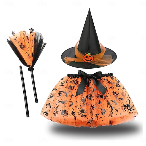 2026年 Halloween セット 魔女の帽子 コスチューム チュチュ 魔女