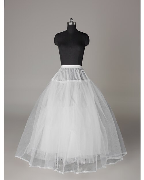 Wedding / Special Occasion Slips Nylon / Tulle Floor-length A-Line Slip / Ball Gown Slip with