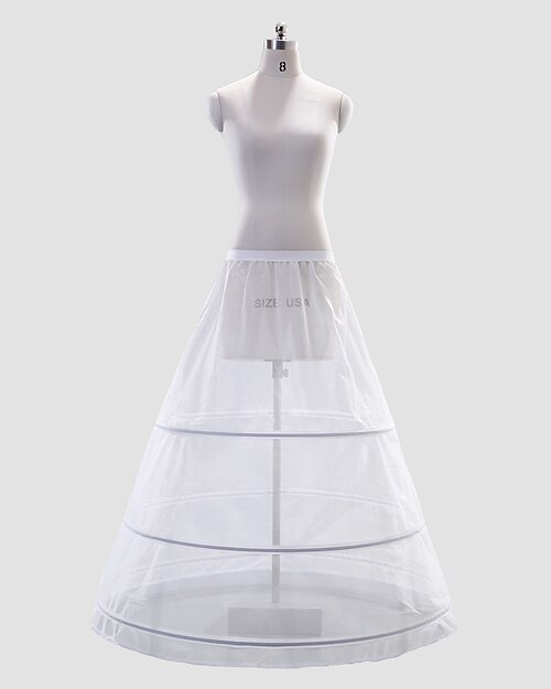 Polyester Vollständige Gown Full-Length Hochzeit Slip-Style / Petticoat