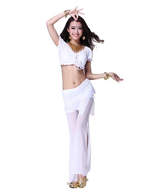 Dancewear Viscose Belly Dance Top and Bottom for Ladies More Colors