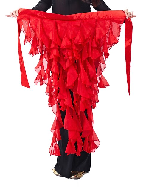 Bauchtanz Hüfttuch Rüschen Damen Chiffon / Ballsaal