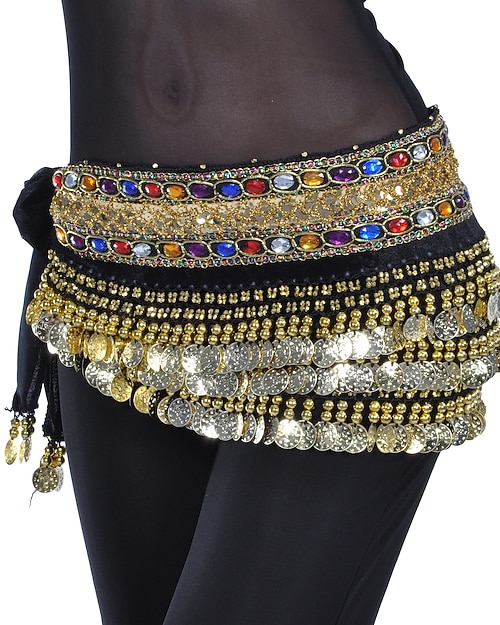 Danse du ventre Jeton Billes Cristaux / Stras Femme Entraînement Polyester