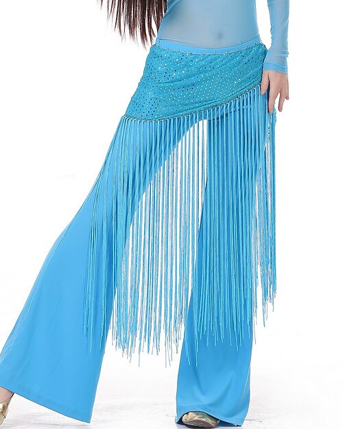 Танец живота Набедренная повязка для танца живота не включена С кисточками Жен. Учебный Спандекс / Бальные танцы Танец живота Набедренная повязка для танца живота не включена С кисточками Жен. Учебный Спандекс / Бальные танцы