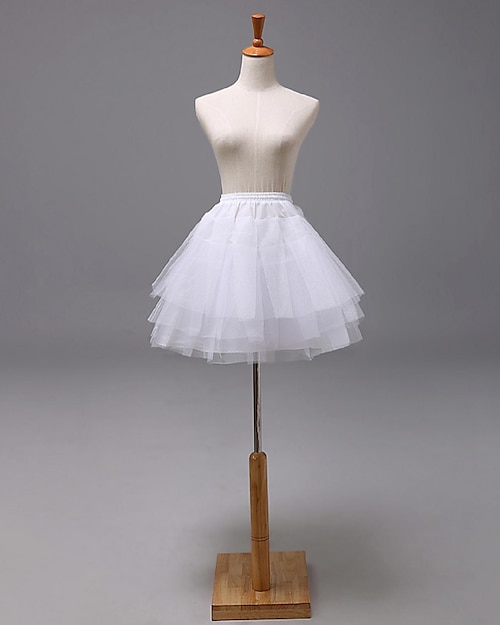 Mariage / Fête / Soirée Déshabillés Tulle / Polyester Genou Robe trapèze / Robe de soirée longue / Classique & Intemporel avec